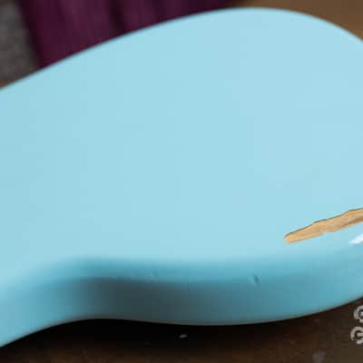 2006 Fender Japan Mustang 65 Vintage Reissue Daphne Blue Seymour Duncan humbucker offset guitar CIJ image 21