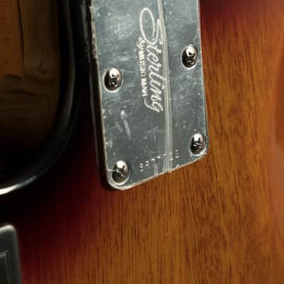 Sterling RAY35SM StingRay 5 Bass - Spalted 3-Tone Sunburst image 8