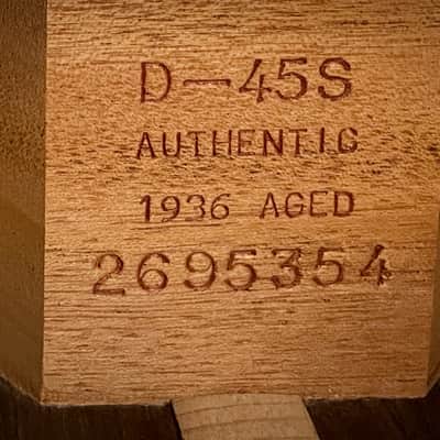 Martin D-45S Authentic 1936 Aged *DEMO VIDEO IN LISTING* Adirondack Spruce VTS Top with Brazilian Rosewood Back and Sides image 24