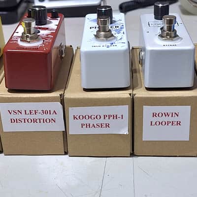 Lot Of 5 New Mini Pedals *Delay Distortion Phaser Looper Bluesy* image 3