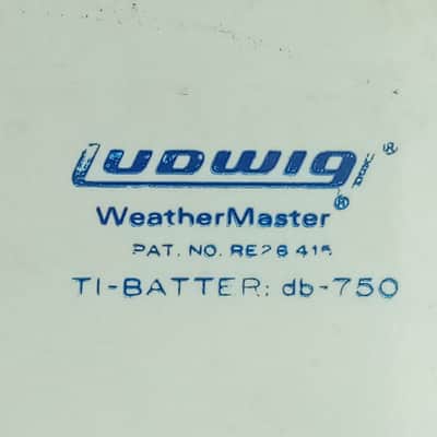 Ludwig 10x18"Timp-Tom Drum#570 Vintage70s WMP 3Ply Maple Bass White Marine Pearl image 7