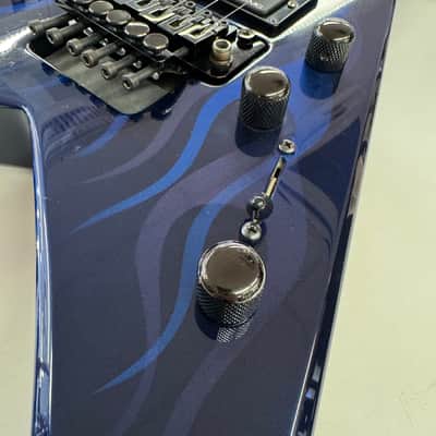 Jackson USA `95 Blue Ghost Flames KV2 (***Secondhand***) image 11