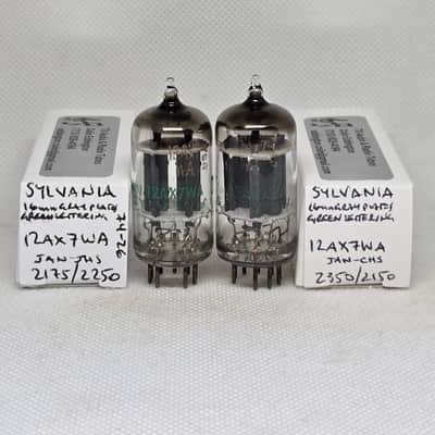 Sylvania 12AX7WA Gray Plate Well Matched (8.5%) Pair NOS ECC83 12AX7 12AX7A