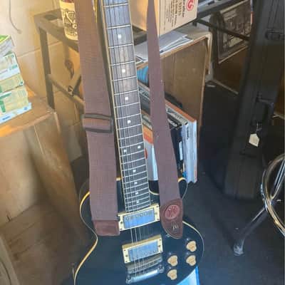Older Levy's 2" wide cotton ply Guitar or Bass Strap with Leather suede tabs image 2
