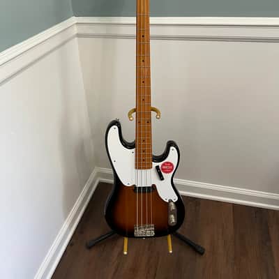 Squier 50s Vibe Precision Sting bass sunburst 2021 electric bass guitar image 2