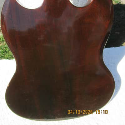 Gibson SG Deluxe Guitar, 1971, Walnut Finish, Bigsby, Grovers, Case image 10