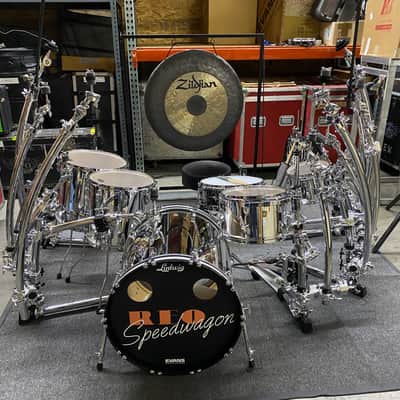 REO Speedwagon, Bryan Hitt’s 2016 Ludwig -Gibraltar Complete Drum Set. Band Signed! Extras! image 1