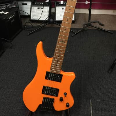 Kapok Gloss Orange Headless Electric Guitar,H-H,Solid Body+Free Bag KAHL001/ORG image 1