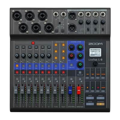 Zoom LiveTrak L8 Portable 8 Channel Digital Mixer and MultitrackRecorder Bundle image 2