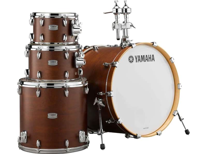 Yamaha Tour Custom 4-Piece Shell Pack - 22" Bass (Chocolate Satin) image 1