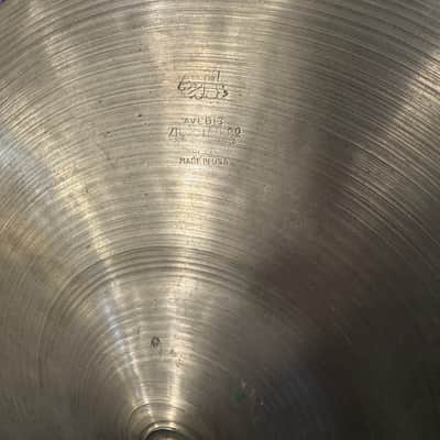Zildjian 12" A. Zildjian Transition Stamp Hi-Hat Cymbals (Pair) 1946 - 1953 - Traditional image 2