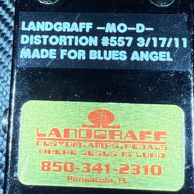 Landgraff Dynamic Distortion/Overdrive/Boost Pedal 1999 - 2015, OP Amp Motorola MN308, Signed by John Landgraff image 11