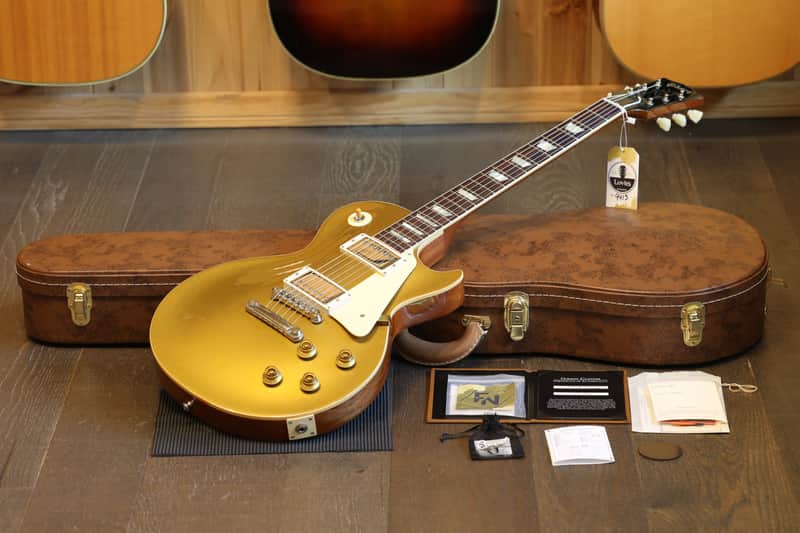 2022 Gibson Custom Shop Les Paul Standard '57 Historic Reissue Electric Guitar Goldtop Gloss + COA OHSC image 1