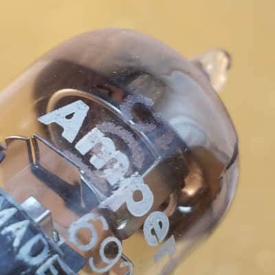 Amperex 6922 tNOS AT1000 TESTED Balanced! PI Vacuum Tube PQ Premium Quality USA Gold Pins E88CC dual triode 1960-1966 image 7