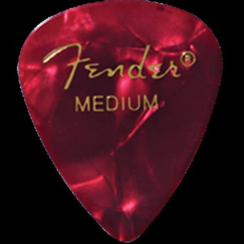 Fender Red Moto Medium Picks, 12pk image 1
