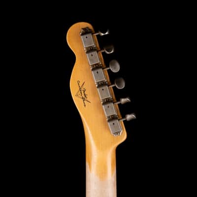 Pre Owned 2024 Fender Custom Shop Postmodern Telecaster HS Journeyman Relic Faded Aged Candy Tangerine With OHSC image 13