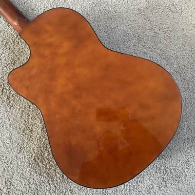 Veneer Tiger Maple Top 40 Inch Acoustic Guitar, Mahogany Neck Rosewood Fretboard image 19