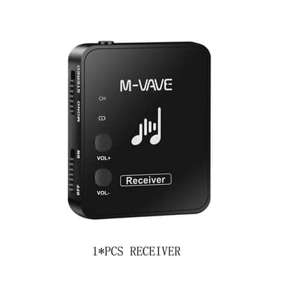 M-VAVE 2.4G Wireless Earphone Monitor Rechargeable Transmitter Receiver Support Phone Recording,price include the import duty to US buyer image 3