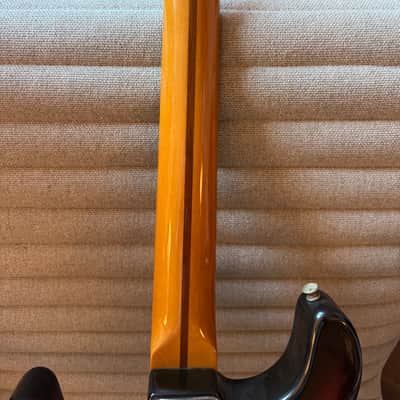 Fender custom shop 1957 stratocaster - 1990 sunburst john page era chunky neck image 4