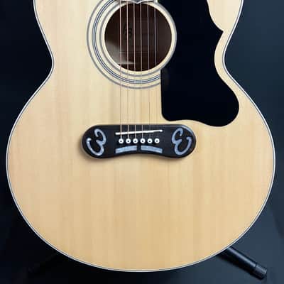 Harley Benton Custom Line King CE Jumbo Acoustic-Electric Guitar Gloss Natural w/ HSC image 2