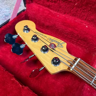 1989 Fender USA Longhorn Precision Bass Plus in Natural image 14