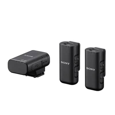 Sony ECM-W3 Dual-Channel Wireless Microphone System Bundle with 2x Turnstile Audio Omnidirectional Lavalier Microphone image 3