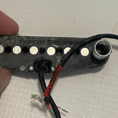 2000's Seymour Duncan Designed SC101 Black Neck Single Coil Guitar Pickup 6.74k image 4