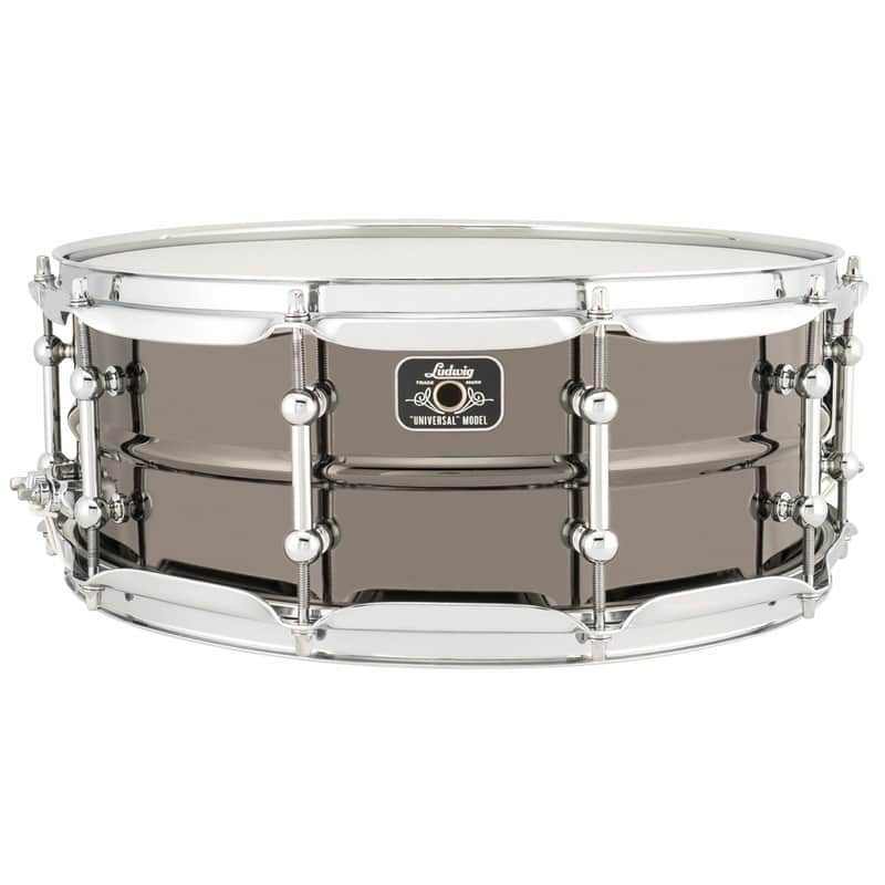 Ludwig LU5514C Universal Brass 5.5x14" Snare Drum with Triple Flange Hoops image 1