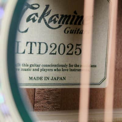 Takamine LTD2025 Limited OM (Japan) A/E w/Case image 12