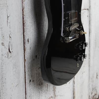 Epiphone SG Standard Solid Body Electric Guitar Ebony Finish with Gig Bag image 9