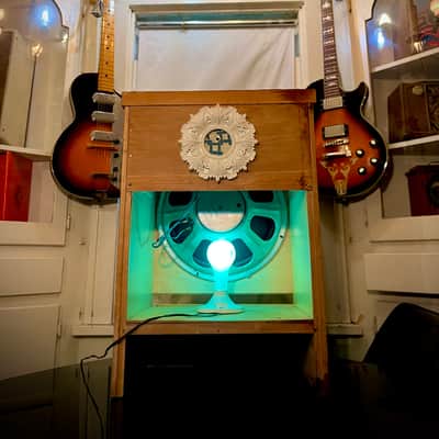 Rotary Connection 1x15 mcm guitar speaker semi open cab. Lights Up! Vintage CTS 8 ohm speaker. Real Hardwood. 2026 - Blonde/wood image 7