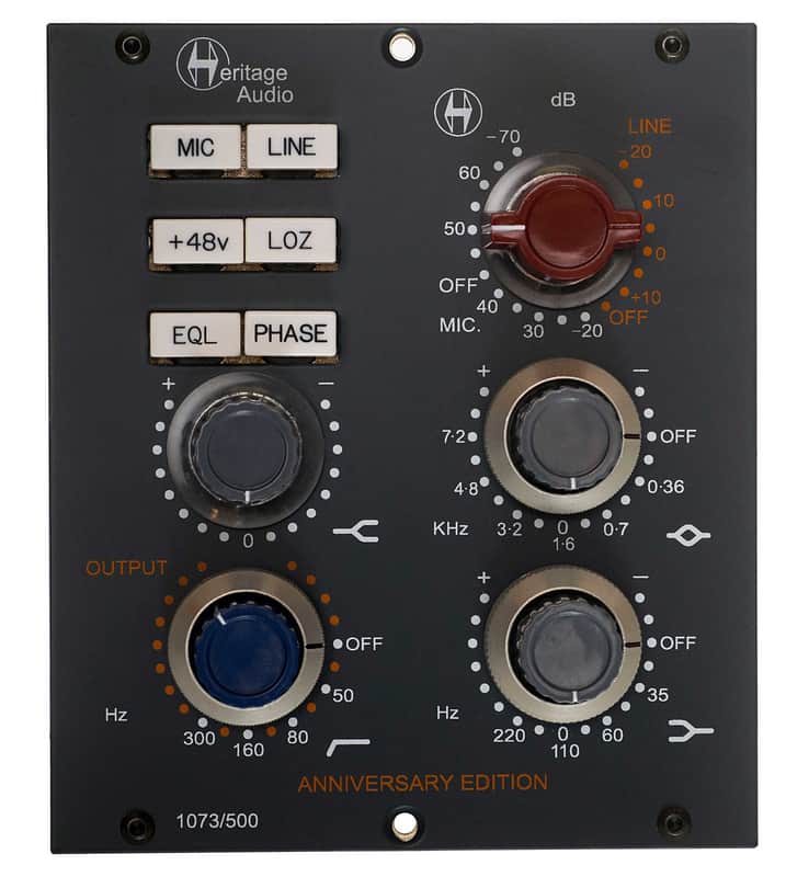 Heritage Audio 1073/500 Anniversary Edition Mic Pre / EQ 500 Series Module image 2