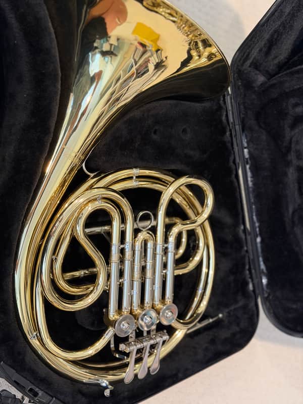 Yamaha YHR-314II Standard F Single French Horn 2010s - Lacquered Brass image 1