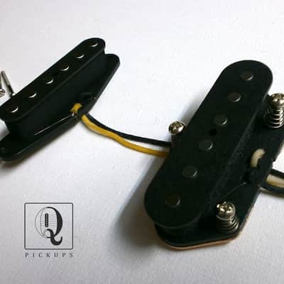 Telecaster Broadcaster GUITAR Pickups SET Bridge A2 Neck A5 Hand Wound Fits Fender by Q pickups image 1