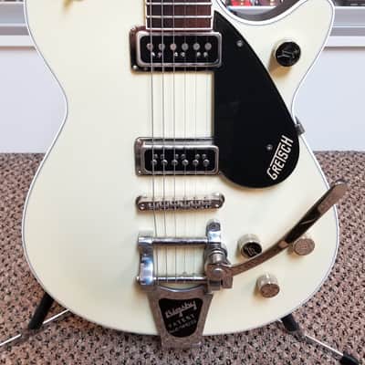 used 2020 Gretsch G6128TDS-PE-LIV Player’s Edition Jet DS w/ Bigsby in Lotus Ivory, Excellent Condition with OHSC & Paperwork! image 9