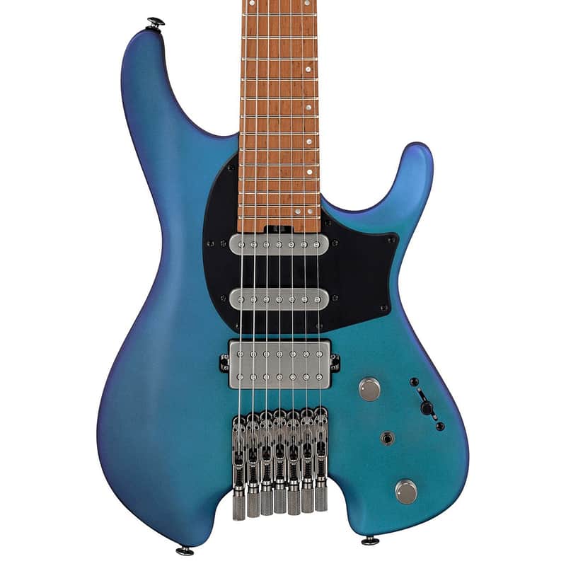 Ibanez Q547 7-string Headless HSS Guitar - Blue Chameleon Metallic Matte image 1
