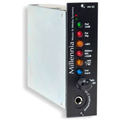 Millennia Media HV-35 500 Series Mic Preamp Module 2010s - Black image 2