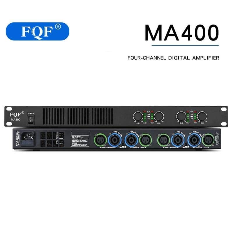 FQF MA400 450/900W X 4 Professional High-Power Digital Power Amplifier image 1