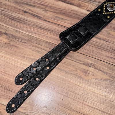 Carlino Orianthi black scale leather tiger eye with bronze 2025 - Black image 9