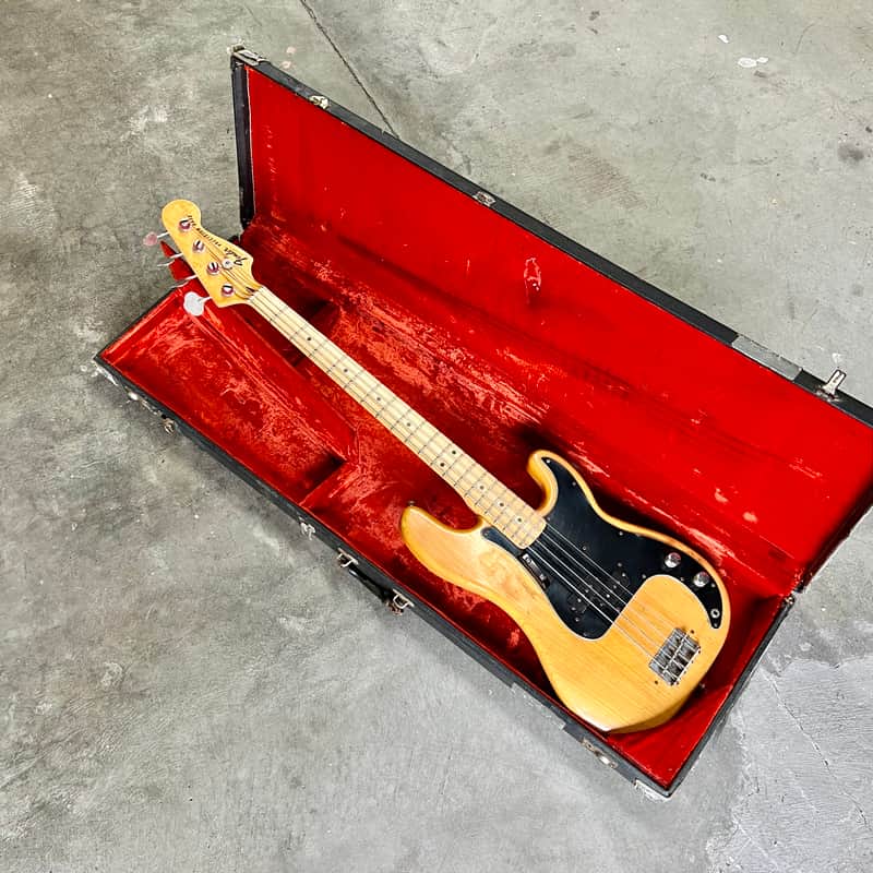 Fender Precision Bass 1976 Natural original vintage USA P | Reverb
