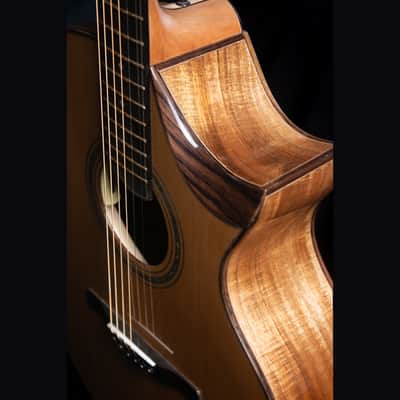 Knight SJ Concert Elite Koa and Cedar Handmade Guitar image 8