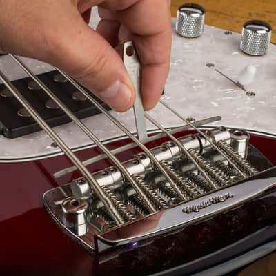 StewMac Understring Radius Gauge Tool, Set of 9, Extra-Wide Width for Bass Guitar Setup image 2