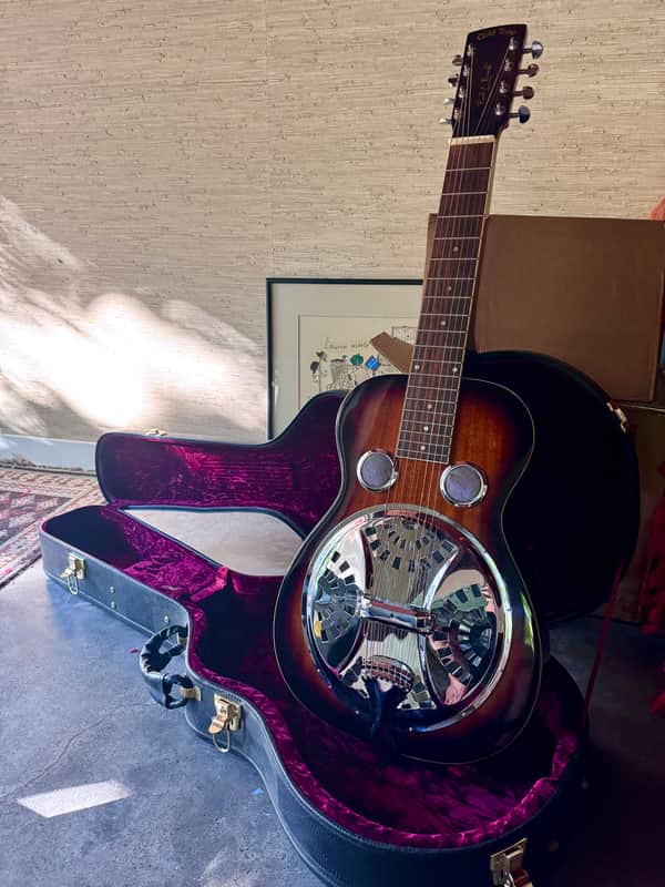 Gold Tone PBS-8 Paul Beard Signature Series 8-String Squareneck Resonator Guitar - tobacco Sunburst high gloss image 1