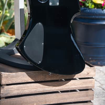 Classic 1980's/90's B.C. Rich Mockingbird Bass - Black - Made In Japan Super 2100 Neck image 4