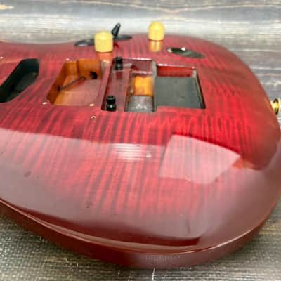 1993 Ibanez S540FM Body Mahogany Transparent Red Made in Japan image 9