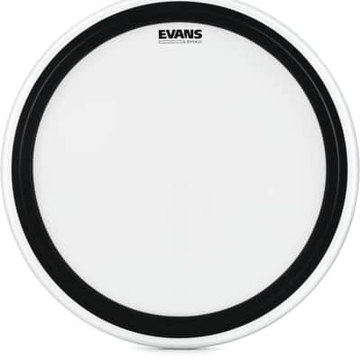 Evans EMAD Coated Bass Drum Batter Head - 24 inch Bundle with Evans Aramid Fiber Bass Drum Patch 2-pack image 3