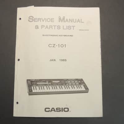 Casio CZ-101 Service Manual & Parts List [Three Wave Music]