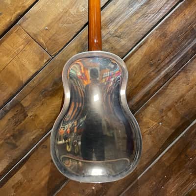 2018 National NRP Steel 12 Fret Single Cone Resonator with National Slimline Pickup image 8