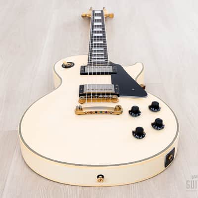 1991 Burny RLC-70 Custom Vintage Guitar Snow White w/ VH-1 Humbuckers & Case, Japan image 10