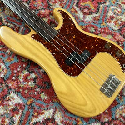 Fender Precision Bass Fretless 1973 - Natural, Very Good. SKU: 1179G image 3
